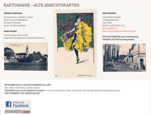 Tablet Screenshot of ansichtskarten-kartomanie.at